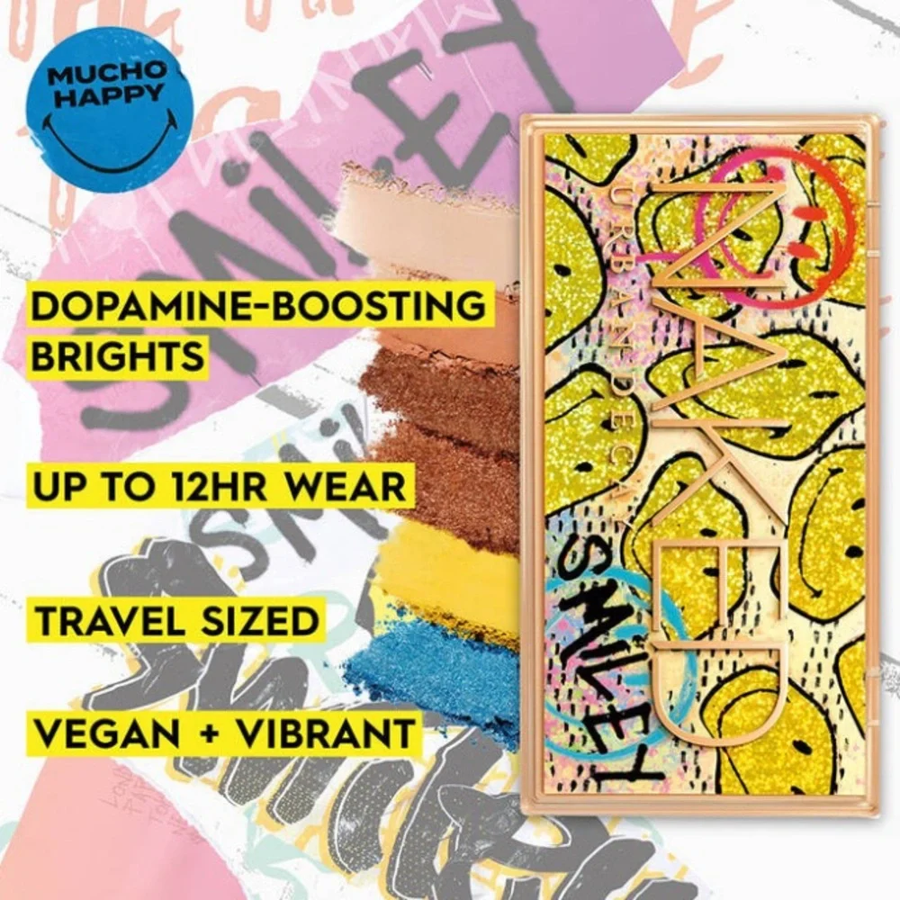 NEW IN BOX Urban Decay x Smiley Mini NAKED Eyeshadow Palette - Picture 7 of 7